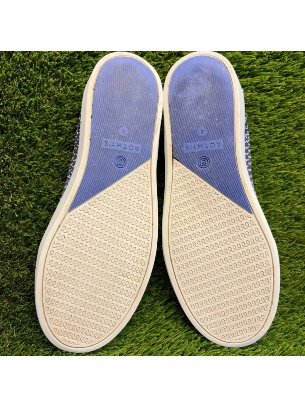 Rothy's The Original Womens Size 8 Blue Casual Comfort Slip-On Shoes Sneakers